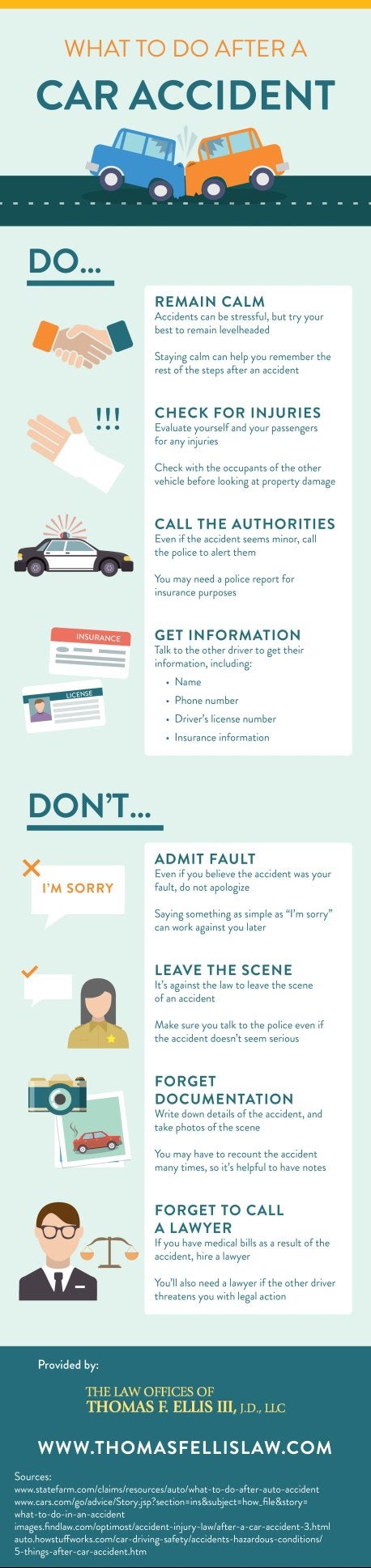 What To Do After a Car Accident [INFOGRAPHIC]